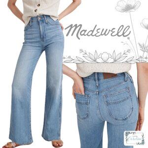 Light-Wash High-Rise Flare Madewell Jeans (11" High-Rise, 25)